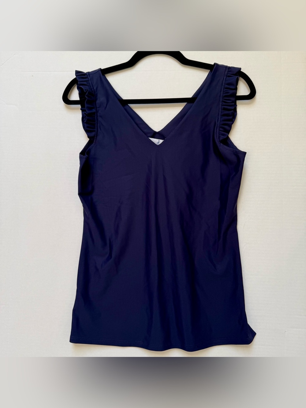 SWIM TOP LYCRA TANKINI SEPARATE NAVY SIZE SMALL JUDE CONNALLY NWT